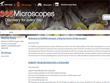 Tablet Screenshot of 365microscopes.com